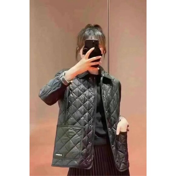 Burberry Women’s Darly Quilted Jacket Black L - Picture 8 of 9